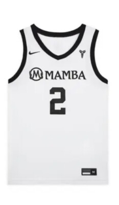 Nike Mambacita Basketball Jersey Gigi Bryant White Large L 2 mamba