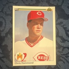 Upper Deck 1990 Star Rookie Chris Hammond #52 Cincinnati Reds Baseball Card