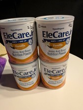 4 Cans of EleCare Jr Vanilla Powder junior formula 1 and up Exp 2/26