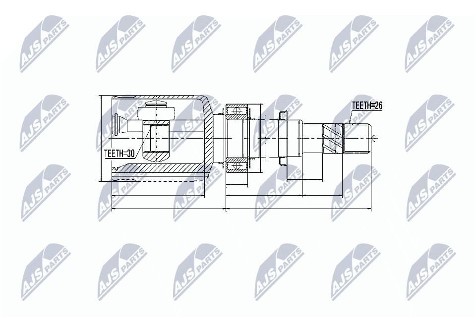 N.T.Y. NPW-NS-021.NTY Joint Kit, drive shaft for NISSAN