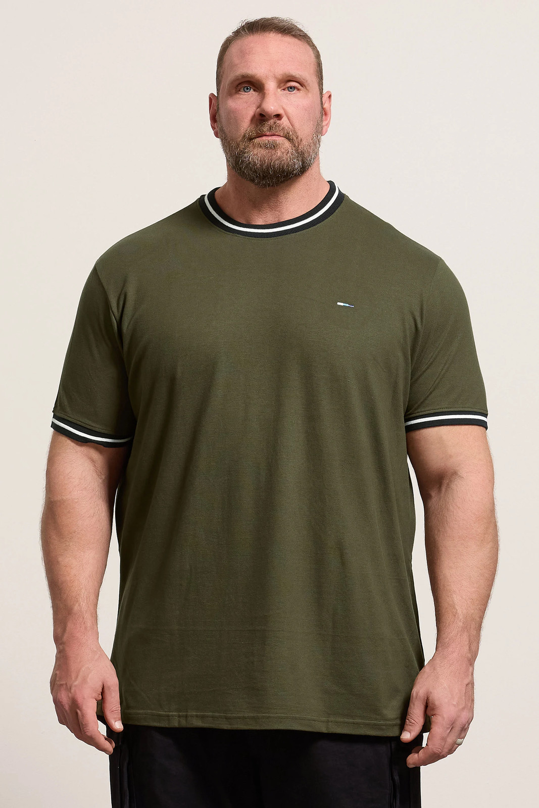 Big & Tall Men's  Pique Ringer T-Shirt