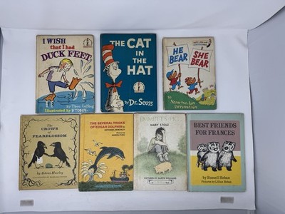 7 Childrens Books VTG Lot Dr. Seuss Beginner Reader Weekly Reader An I Can Read