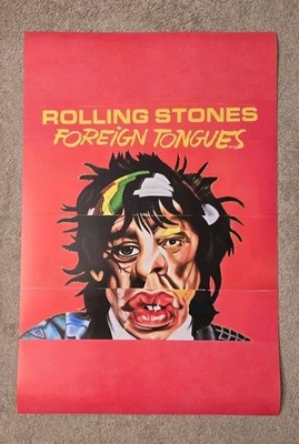 Rolling Stones Album Foreign Tongues Keith Richards Jagger 24x36 Photo Poster