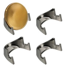 Coin Display Stands, 4Pcs Mini Coin Easel Presentation Holder, Bright Black