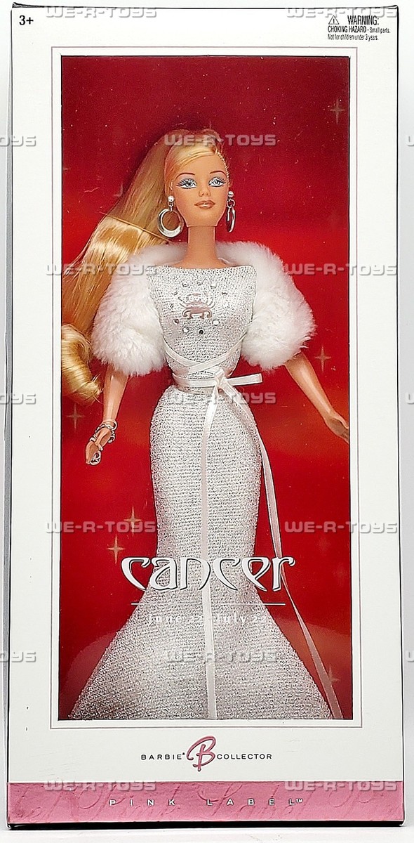 Cancer Barbie Doll The Zodiac Collection Pink Label 2004 Mattel