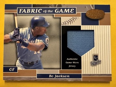 2002 Certified Fabric Of The Game Bo Jackson Game Worn Jersey /100 Royals