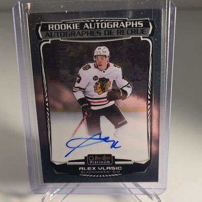 2024-25 Upper Deck O-Pee-Chee Platinum Rookie Auto Alex Vlasic Blackhawks R-AV