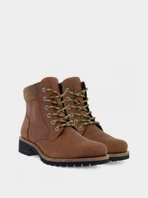 Women Ecco Boots Brown Nubuck 38 #3S2L