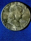 Franklin Half Dollar 1962 50C 90% Silver Circulated Philadelphia KM#195 (222)