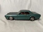 Vintage Bandai Mercury Cougar Litho Tin Toy Friction Car Made in Japan Green