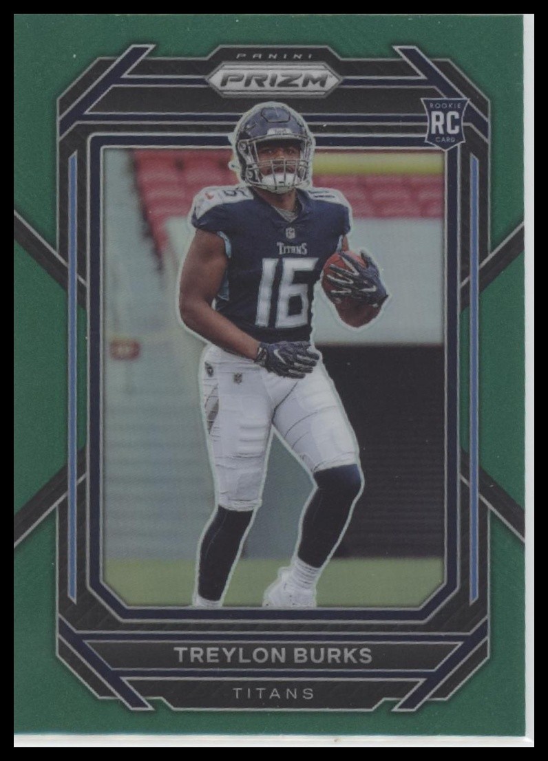 2022 Panini Prizm #313 Treylon Burks Green