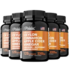 Ceylon Cinnamon, Apple Cider Vinegar - Ginseng,Turmeric,Bioperine - Joint Health