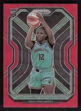 2021 Panini Prizm WNBA #94 Michaela Onyenwere Prizms Ruby Wave RC
