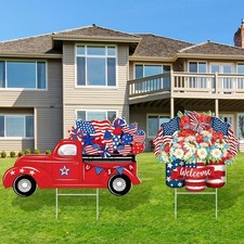 4th of July Yard Sign Patriotic Outdoor Decorations 250th Anniversary USA 74