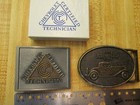 Vintage Belt Buckle Chevrolet Certified Technician and Chevrolet old car. USA