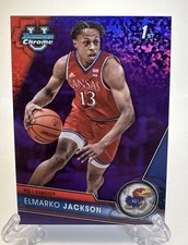2023-24 Bowmans Chrome University Elmarko Jackson 1st Purple Mini Diamond /399