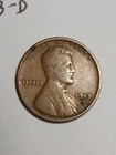 1913 D Lincoln Wheat Cent Fine DETAILS Reverse Damage Denver Mint Slot Filler