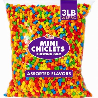 A Great Surprise Mini Chiclets Gum, 3 Pounds, Assorted Flavors, Candy Machine Re