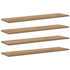 Bookshelf Board Engineered Wood Storage Modern Rectangular Shelf Indoor  vidaXL