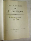 THE MEMOIRS OF HERBERT HOOVER 1951 1st ED