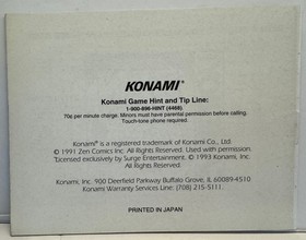 Zen Intergalactic Ninja Nes 100% CIB Complete In Box MINT!