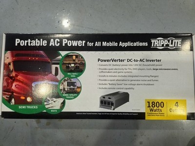 TRIPP-LITE 1800w Power Inverter DC to AC 12V 120V NEW IN BOX.