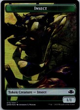 MTG TOKEN FOIL INSECT 010/MARIT LAGE 004 DMR