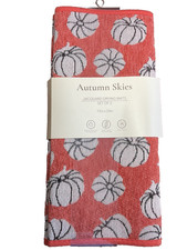 AUTUMN SKIES DISH DRYING MATS 2 PUMPKINS 15 X 20 100 POLYESTER NIP