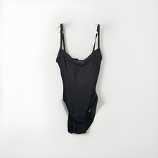 Cole of California Black One Piece Swimsuit  Black  Gold Accent NWT 
