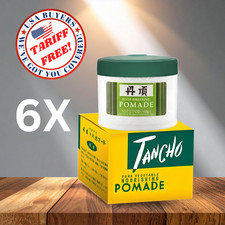 6X TANCHO POMADE NOURISHING HAIR CREAM SHINE STYLING GROOM PURE VEGETABLE 60 grm