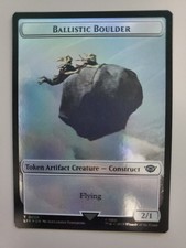 MTG Ballistic Boulder(7) / Food(10)LotR:Tales Of Middle-earth Foil 2 Sided Token