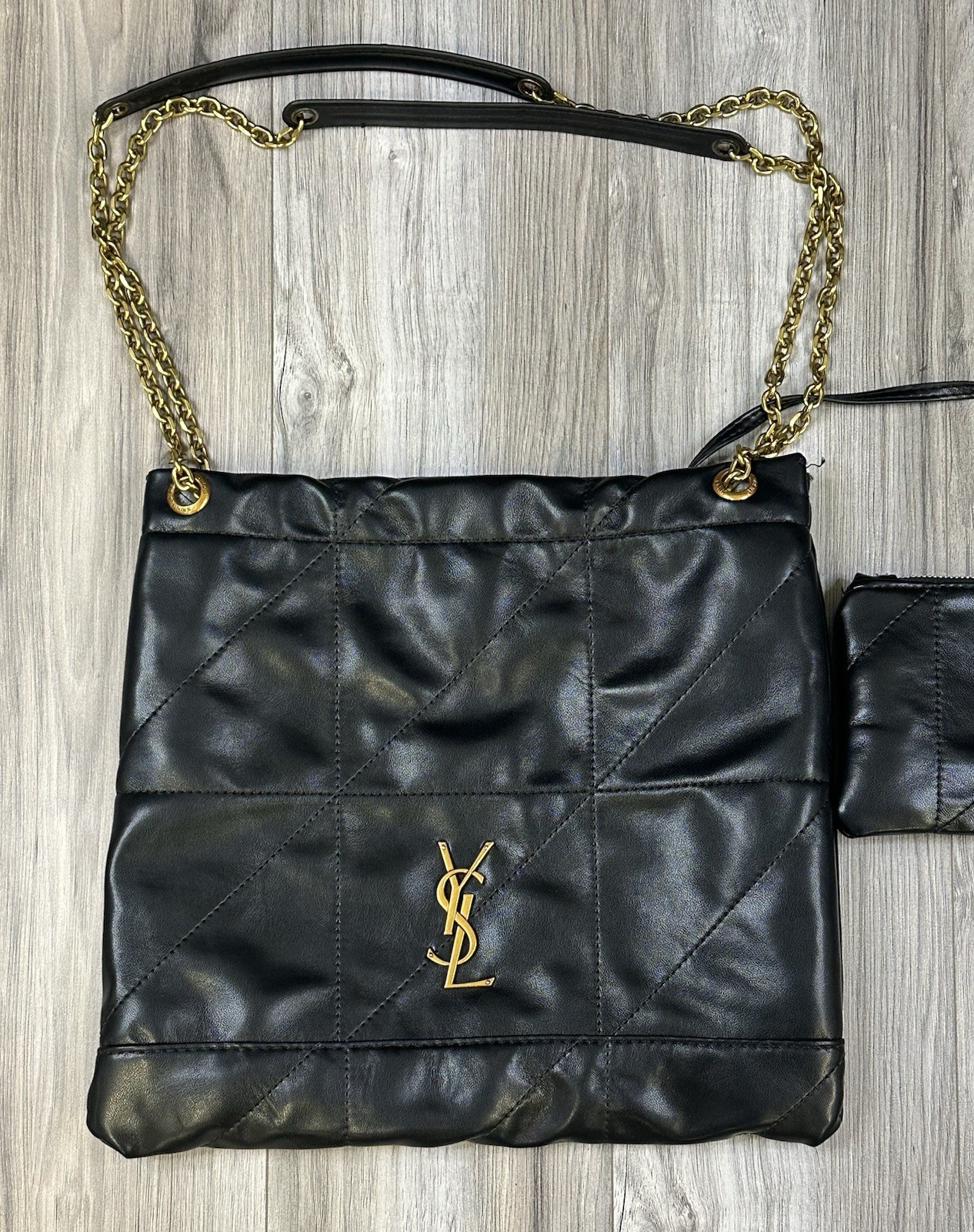 Borsa a tracolla SAINT LAURENT Jamie 4.3 Pochon in pelle nera usata