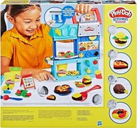 Hasbro Play-Doh Kitchen Creations Restaurant Burger Laden Kinder Knete Neu F8107