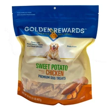 Golden Rewards Sweet Potato Wrapped with Chicken Dog Treats, 32 oz