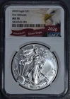 2020 $1 AMERICAN SILVER EAGLE UNC First Releases 1 oz .999 NGC MS 70 A6372