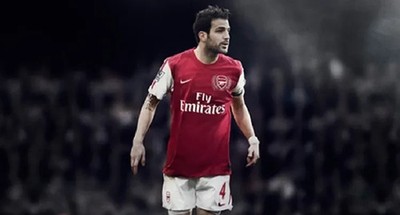 ARSENAL 2011-2012 HOME FOTOBALL SHIRT #4 FABREGAS NIKE SIZE M