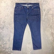 Tommy Bahama Boyfriend Jeans Women's Size 14 Blue Dark Wash Denim Pants