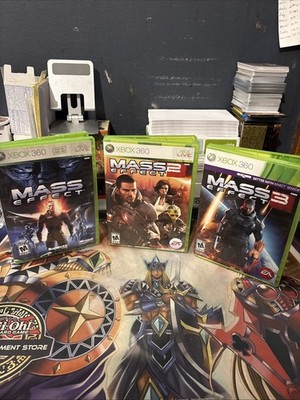 Mass Effect 1, 2 and 3 Bundle (Microsoft Xbox 360), CIB, Tested an Working
