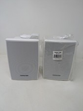 2x Monoprice 5.25in 2-Way Indoor/Outdoor Weatherproof Speakers, 80W Max~Pair