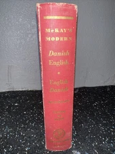 MCKAY'S MODERN DANISH ENGLISH/ENGLISH-DANISH DICTIONARY (1959 Edition - VG)