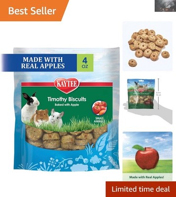 Delicious 4 oz Timothy Biscuit Treats - Allergen-Free Snacks for Small Animals