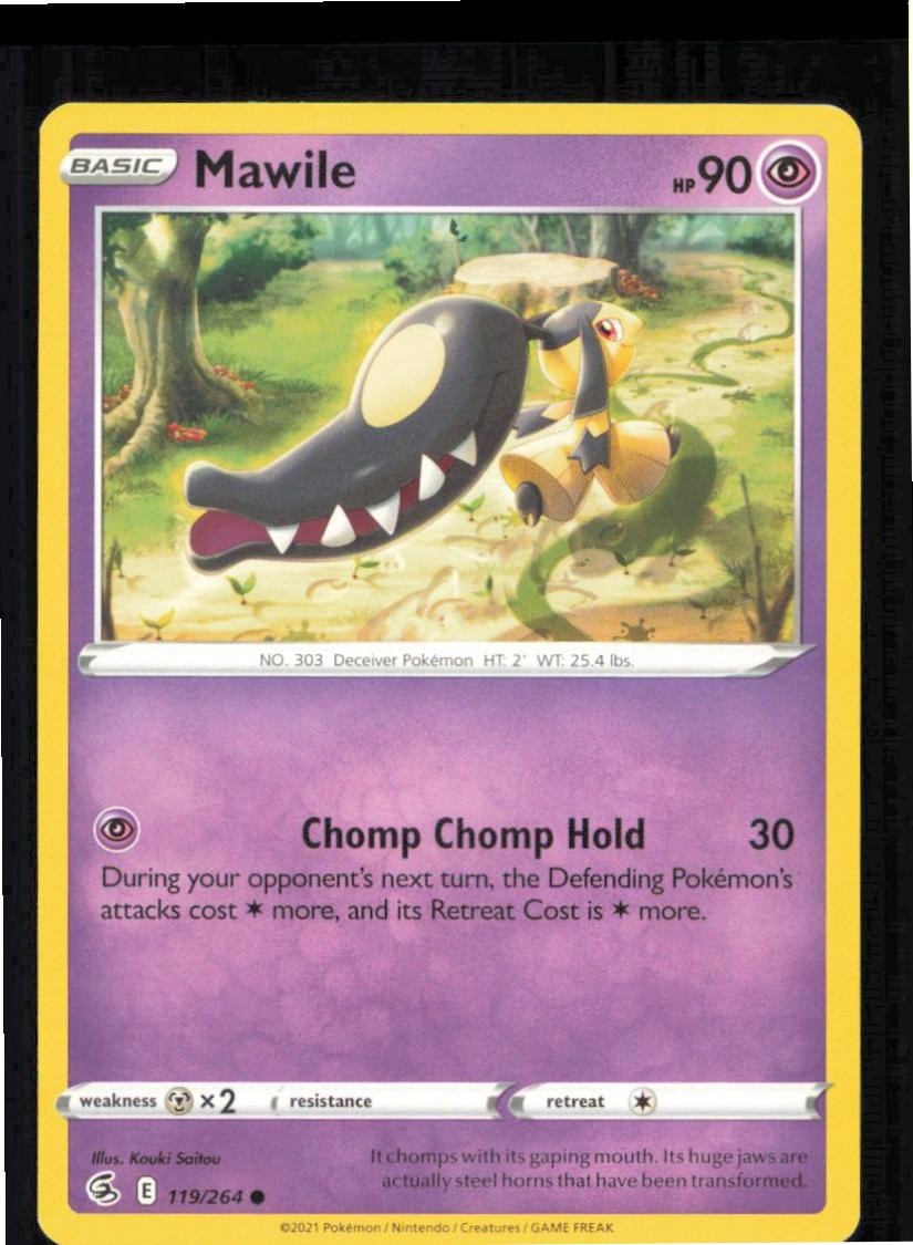 Mawile 119/264 Common Fusion Strike Pokemon Lightly Played