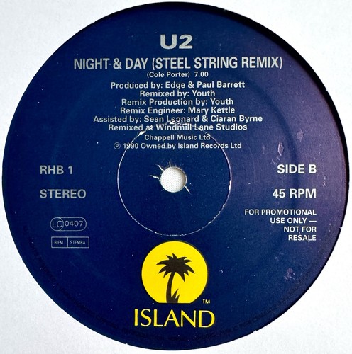 U2 -Night And Day- Very Rare Numbered UK Promo 12” (Vinyl Record) - Picture 4 of 4