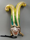 Tall Green Venetian Grotesque Casa e Cucina Francesca Jester Mask