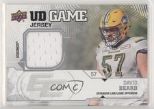 2019 Upper Deck CFL UD Game Jerseys David Beard #GP-DB o1h