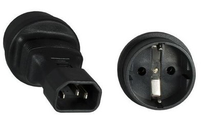 MicroConnect PE14CEAD Netzteil C14 auf Typ F 230V schwarz