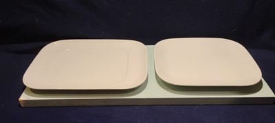 Lufthansa airlines service flight plate set of 2 