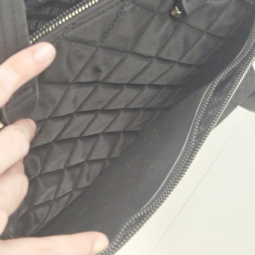 Steve Madden Reise Schultertasche Tasche Laptop schwarz mehrere Taschen Reißverschluss gesteppt - Bild 12 von 15