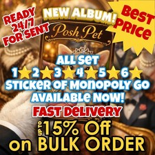 STICKERS for Mono Go. New Posh Pet Album Cards - Finish it NOW Very Fast Sent  