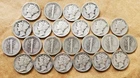 Lot of (23) 90% Silver Mercury Dimes 1917-1944